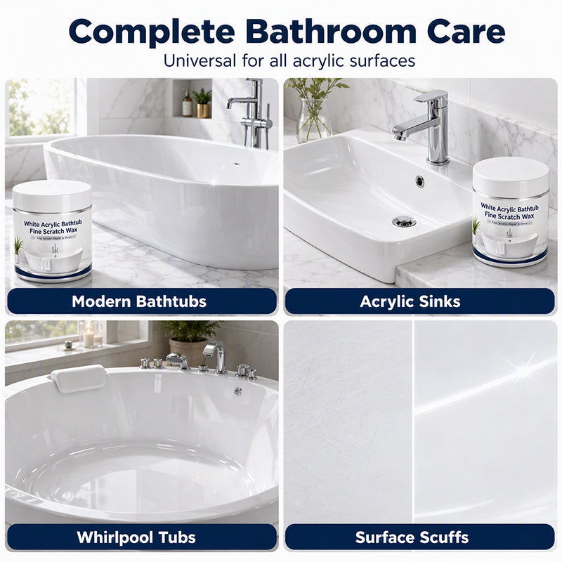 🔥Limited Time:🔥White Acrylic Bathtub Fine Scratch Repair Wax
