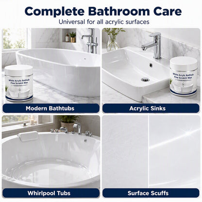 🔥Limited Time:🔥White Acrylic Bathtub Fine Scratch Repair Wax