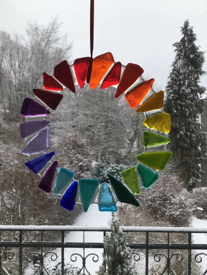 🔥LAST DAY 50% OFF - 🌈✨Rainbow wreath suncatcher