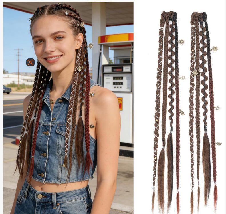 ✨ Festival Boho Braided Hair Extensions | 3 Ways to Style Your Dreadlock Hair