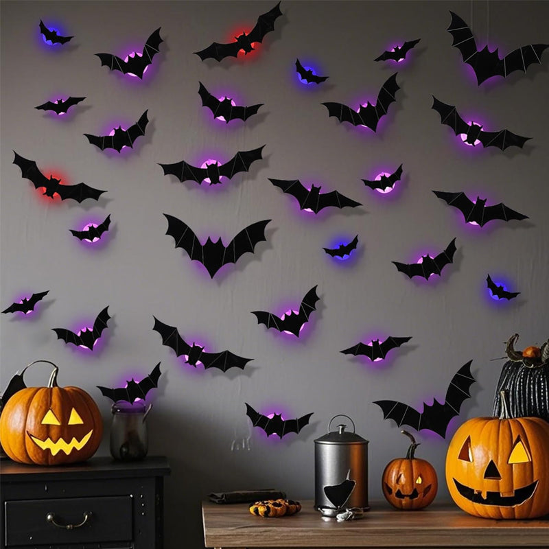 🔥Limited-Time  Halloween LED Flying Bat Decorations