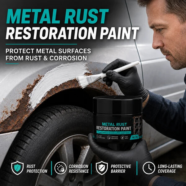 🥳2026 HOT SALE💞50K+ SOLD!🔧🏠 Metal Rust Protection Black Repair Paste – Restores rusty gates, railings & tools. Forms protective coating – no need to replace! 🛡️✨