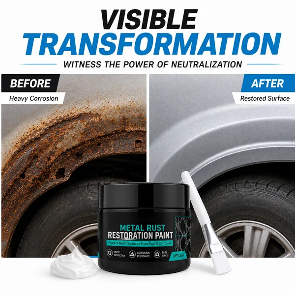 🥳2026 HOT SALE💞50K+ SOLD!🔧🏠 Metal Rust Protection Black Repair Paste – Restores rusty gates, railings & tools. Forms protective coating – no need to replace! 🛡️✨