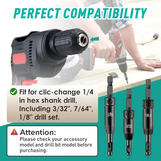 Upgraded Self Centering Drill Bit Set Vix Bits
