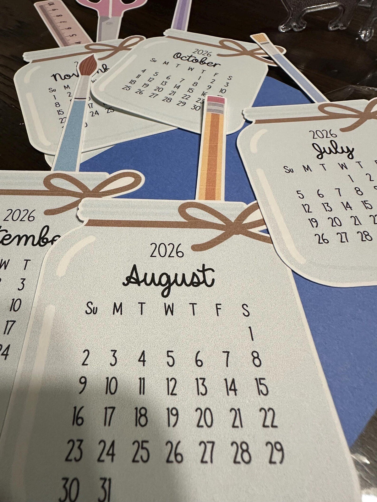 2026 Desk Calendar, 2026 Stationary Calendar, 2026 Teacher Calendar