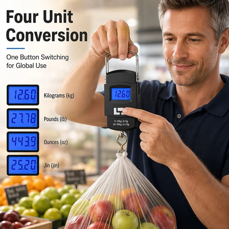 💥 🔥Mini Portable Digital Luggage Scale