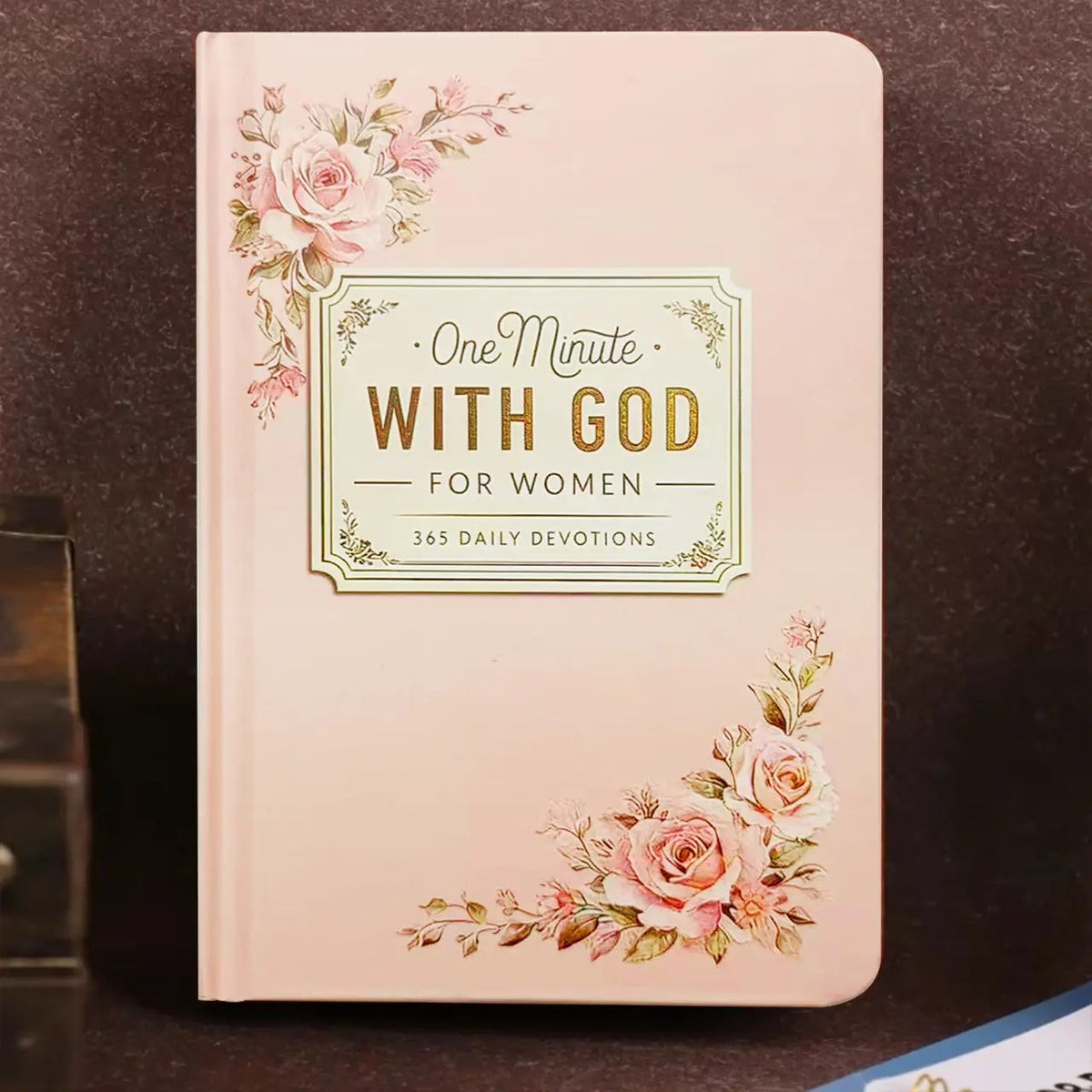 🙏🏼One Minute With God For Women – 365 Devotions (✨Premium Hardcover Book with Gold Foil)
