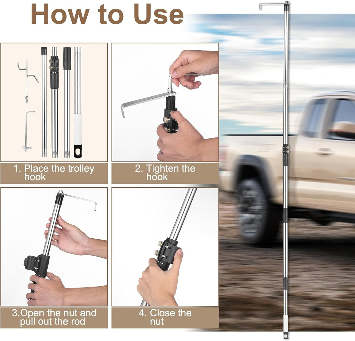🎁2026 New Year Hot Sale: HALF PRICE -Telescoping Pickup Truck Bed Retriever Tool