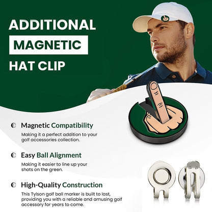 🔥Last 4 hours Sale: Save 50% -🎅Funny Creative Golf Ball Marker Hat Clip