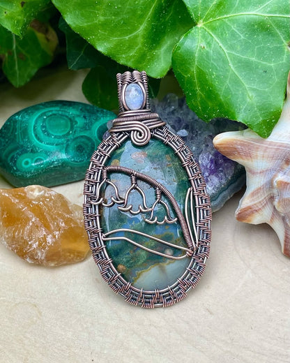 🔥Last Day 49% OFF - 🌸 Handcrafted Lily of the Valley Pendant