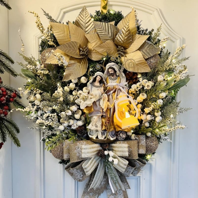 🔥LAST DAY 50% - Holy Family Wreath Decorations