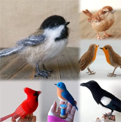 🎈Handmade Wool Songbirds – Eco-Friendly Needle Felted Birds🐦✨