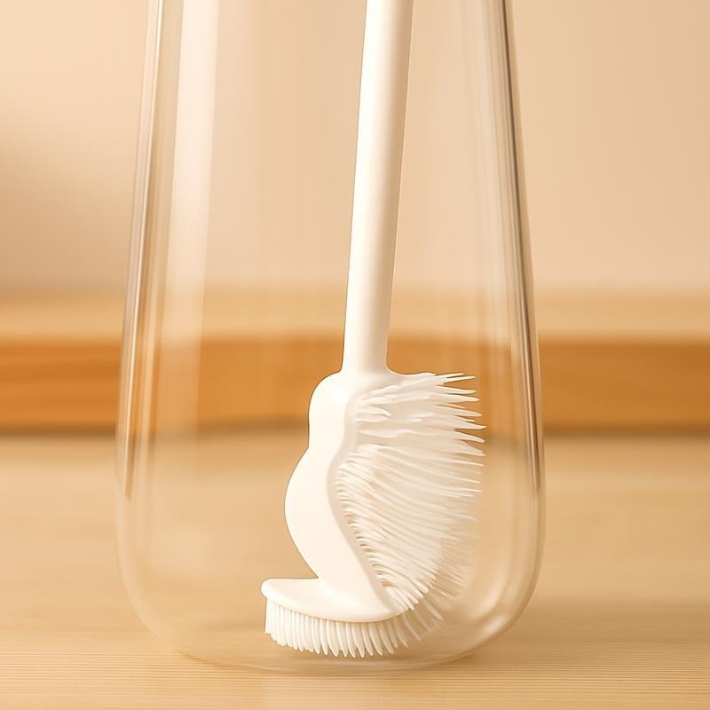 🌟! 🌟360° Silicone Bottle Cleaning Brush with Long Handle