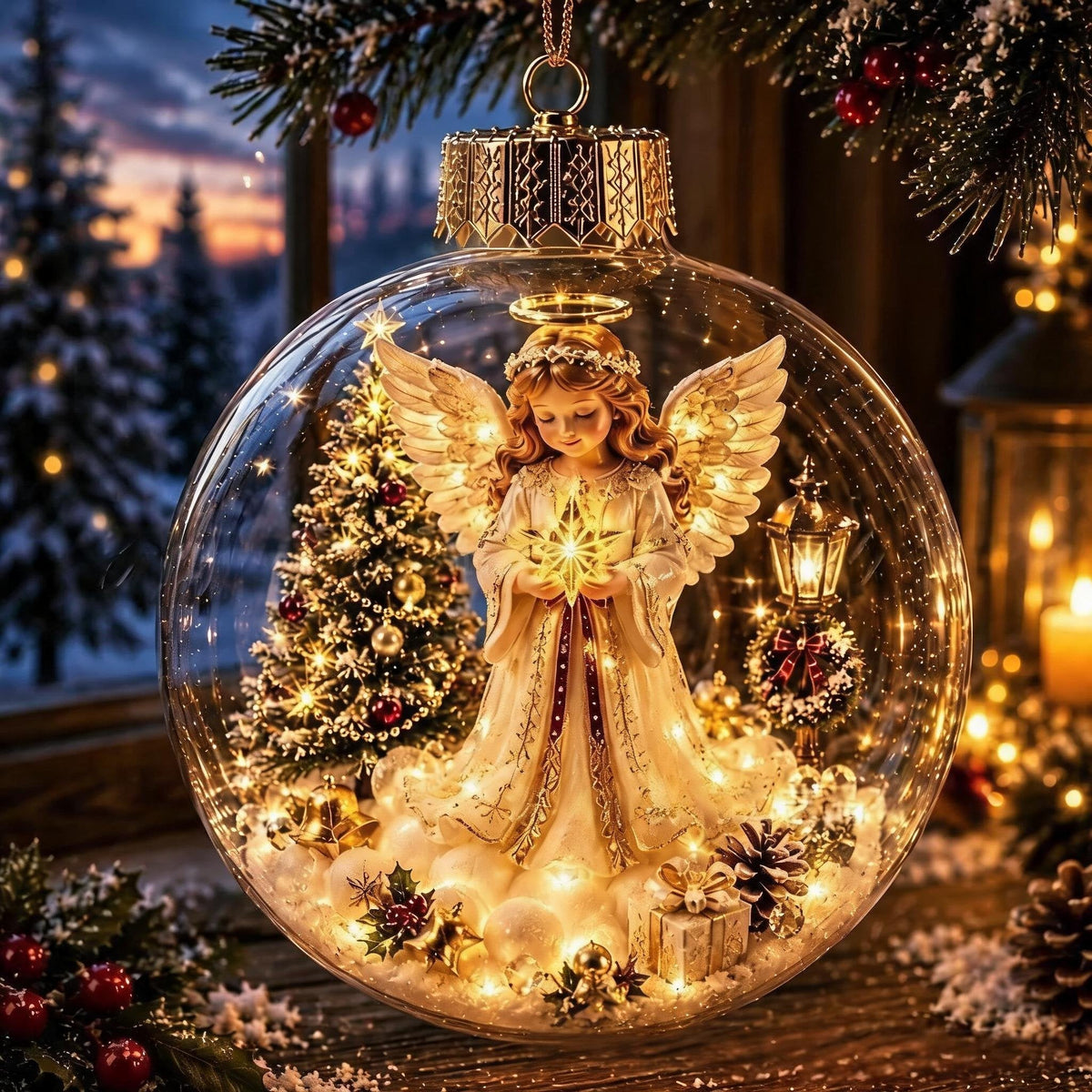 🎅Christmas Early Bird Sale🔥LAST DAY 50% OFF - 🎄Glowing Christmas Diorama Ornament – A Tiny Winter World in Your Hands