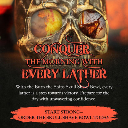 🔥Last 4 hours Sale: Save 50% - ☠️Handmade Skull Lather Bowl