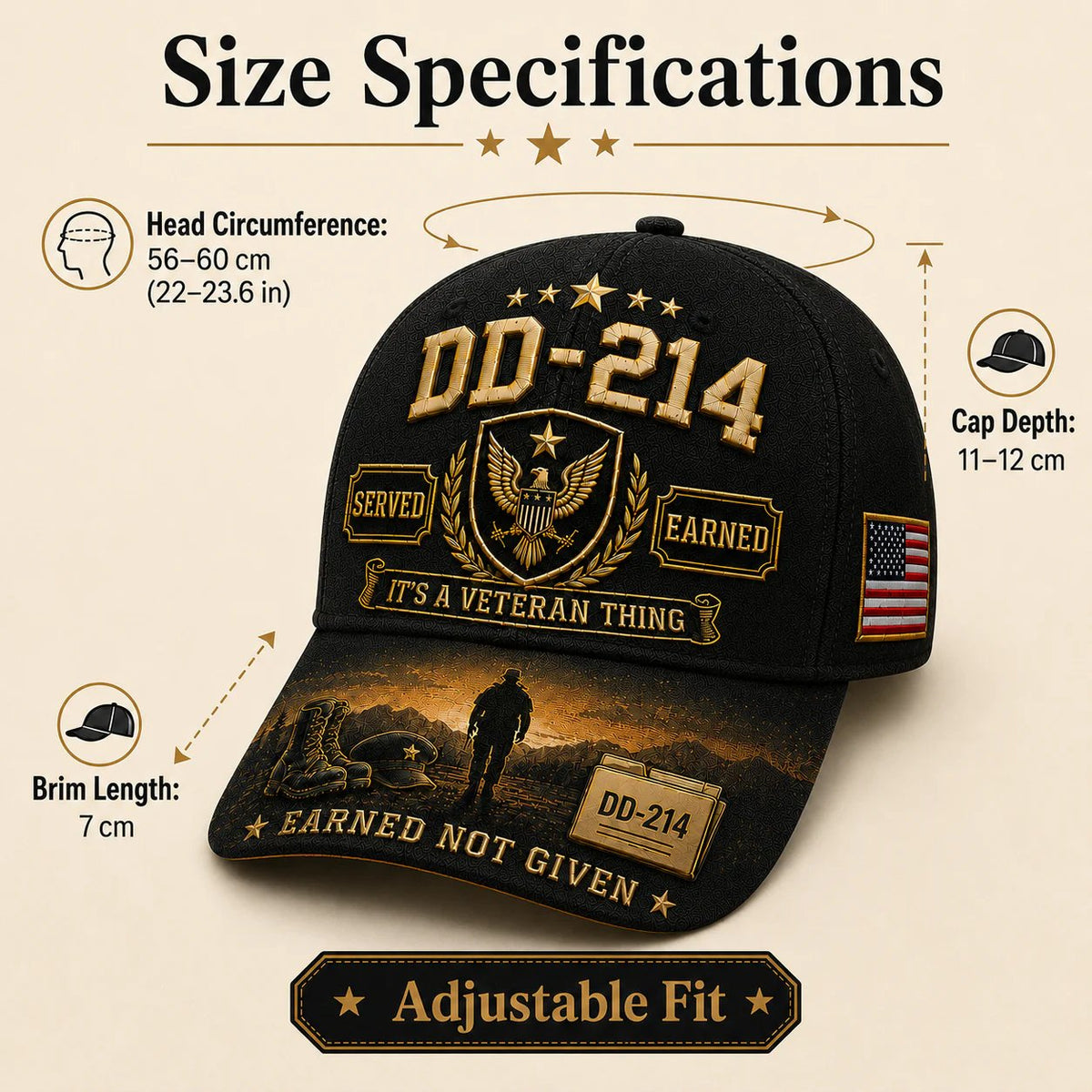 🔥Hot Sale 50% OFF - 🎖️DD-214 Served Earned Commemorative Cap(Breathable & Lightweight Comfort & Unisex Fit)