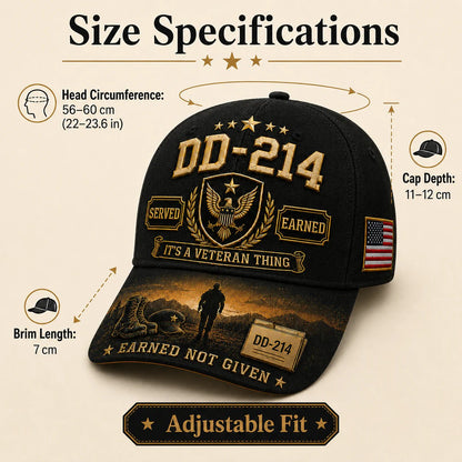 🔥Hot Sale 50% OFF - 🎖️DD-214 Served Earned Commemorative Cap(Breathable & Lightweight Comfort & Unisex Fit)