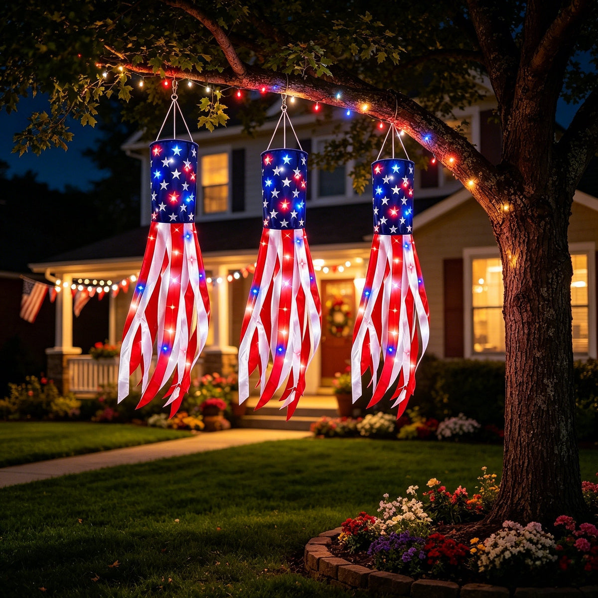 Large American Flag Windsocks