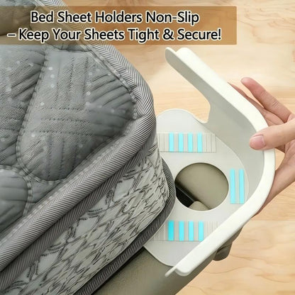 4 Pack Anti Slip Bed Sheet Holder Clips for Mattress Corners