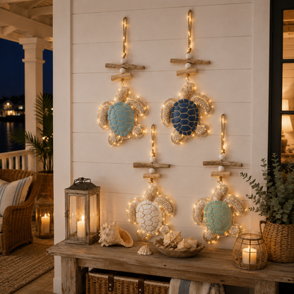 Last Day 49% OFF🔥Glowing Coastal Sea Turtle Wall Art