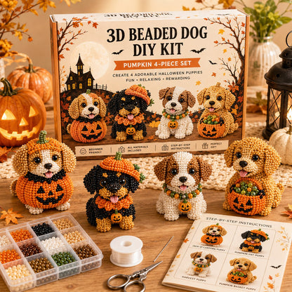 🔥Last Day 49% OFF - 🎁🐶🎃🐶3D Halloween Dog DIY Art Set