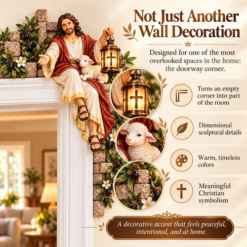 ✝️✨Jesus at the Doorway – Faith-Inspired Corner Decor Collection