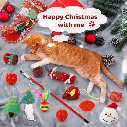 🔥Last 48 hours 57% OFF - 🐱2024 Christmas Countdown Cat Toys Advent Calendar