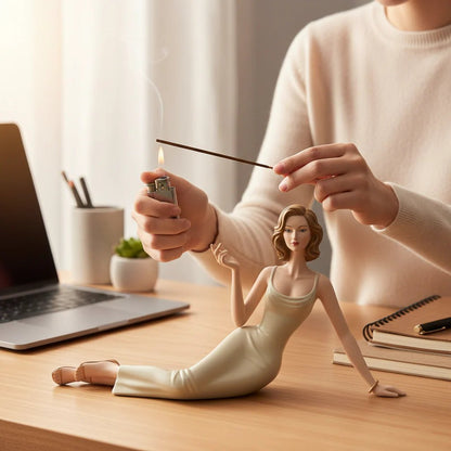 Handcrafted Ceramic Aroma Statue – Where Sculpture Meets Serenity