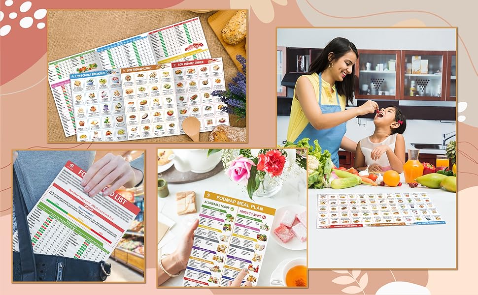 🔥Last Day 50% OFF -🥗Set of 2 Fodmap Chart📘IBS Symptom Relief Food List