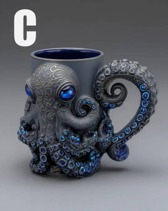 🔥Last Day 49% OFF - 🐙Blue Ring Octopus Cup