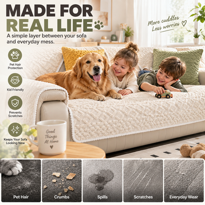 🛋️ Soft Non-Slip Jacquard Sofa Cover – Washable Furniture Protector for Couch & Sectional