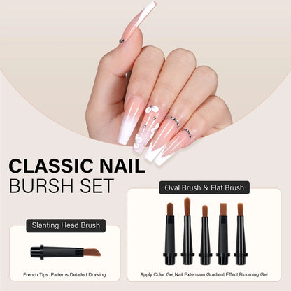 🎨 Aillsa Nail Art Brush Set ✨｜DIY Manicure Fun with 12 Replaceable Tips