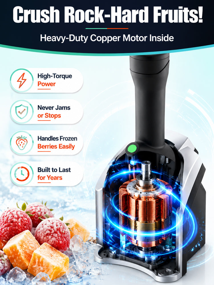 🔥 SAVE 60% + 🍦 Family Fruit Ice Cream Maker – 100% Natural, No Added Sugar & BPA-Free