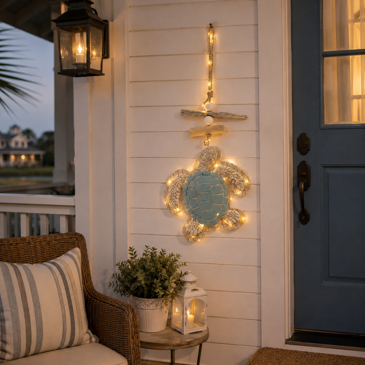 Last Day 49% OFF🔥Glowing Coastal Sea Turtle Wall Art