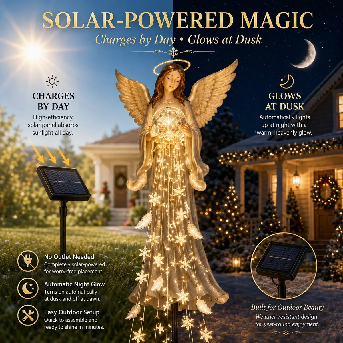 🔥🔥✨ Solar Angel Remembrance Garden Light👼