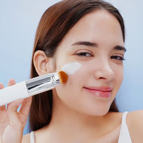 Cream Stick V White Korean Color-Changing Foundation Stick with Volufiline