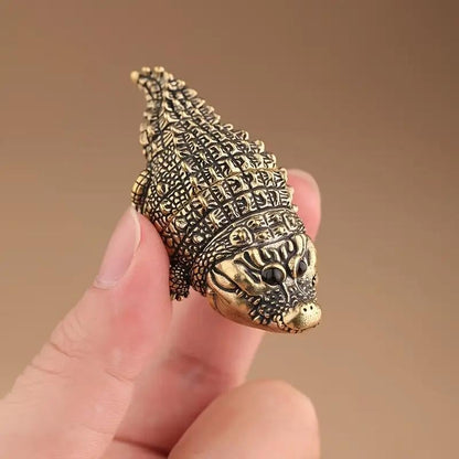 🔥LAST DAY 49% OFF - ✨Cute Fat Copper Alligator Statue