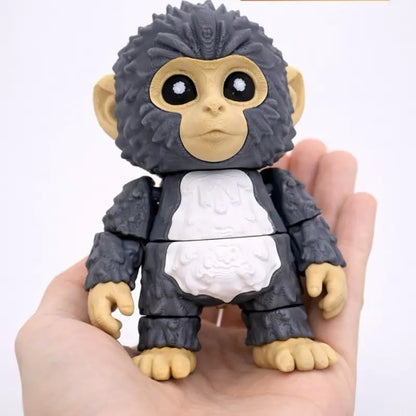 🐒🧸Punch Monkey & His Tiny Plush Buddy Keychain💕🎁Emotional Gift for Animal Lovers, Family, Friends, Loved Ones