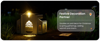 🔥Last Day 49% OFF - ✝️Church-Shaped Metal Solar Bird Feeder