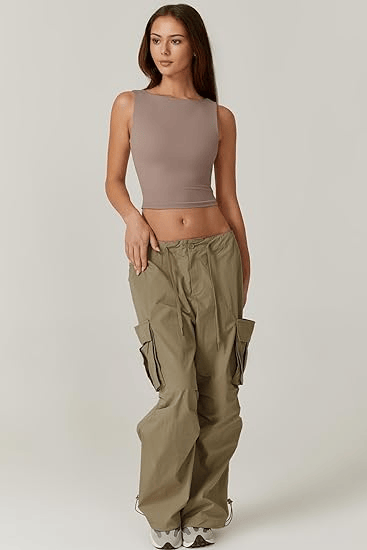 ⏰LAST DAY 50% OFF🔥Women's Sexy Open Back Sleeveless Crop Tank