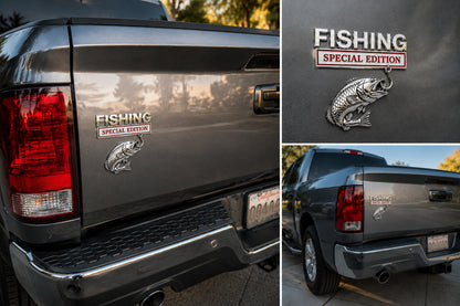 🔥Hot Sale 49% OFF- 🎣 Fishing Special Edition Premium 3D Metal Vehicle Emblem Badge