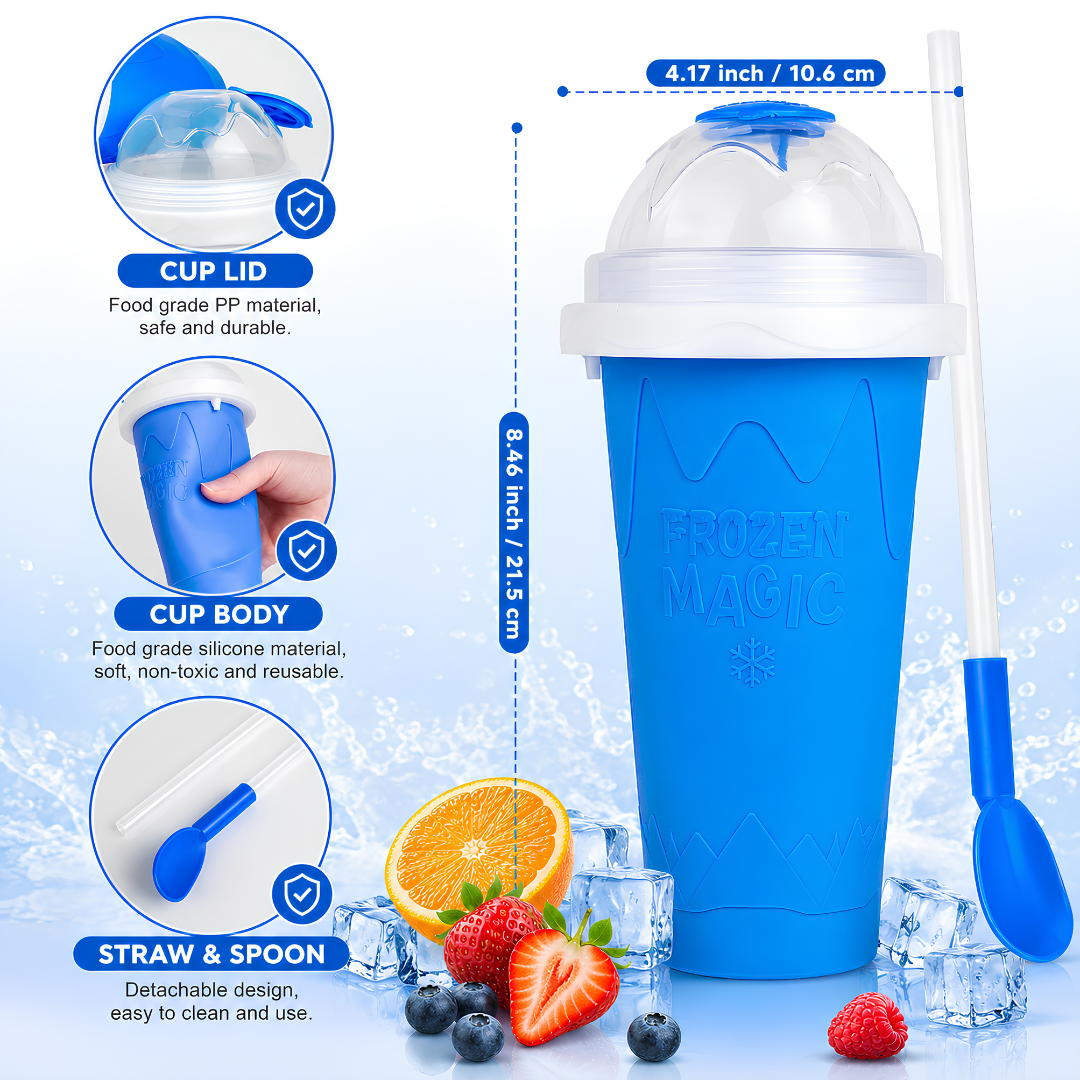 🔥 Magic Slushy Maker Cup ✨ Turn Any Drink Into A Slushie In Minutes