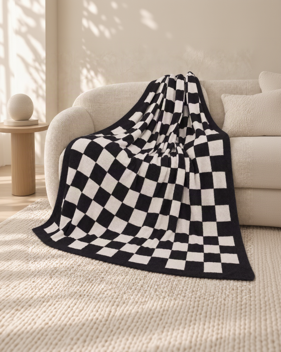 The Fleece Checkerboard Throw