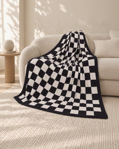The Fleece Checkerboard Throw