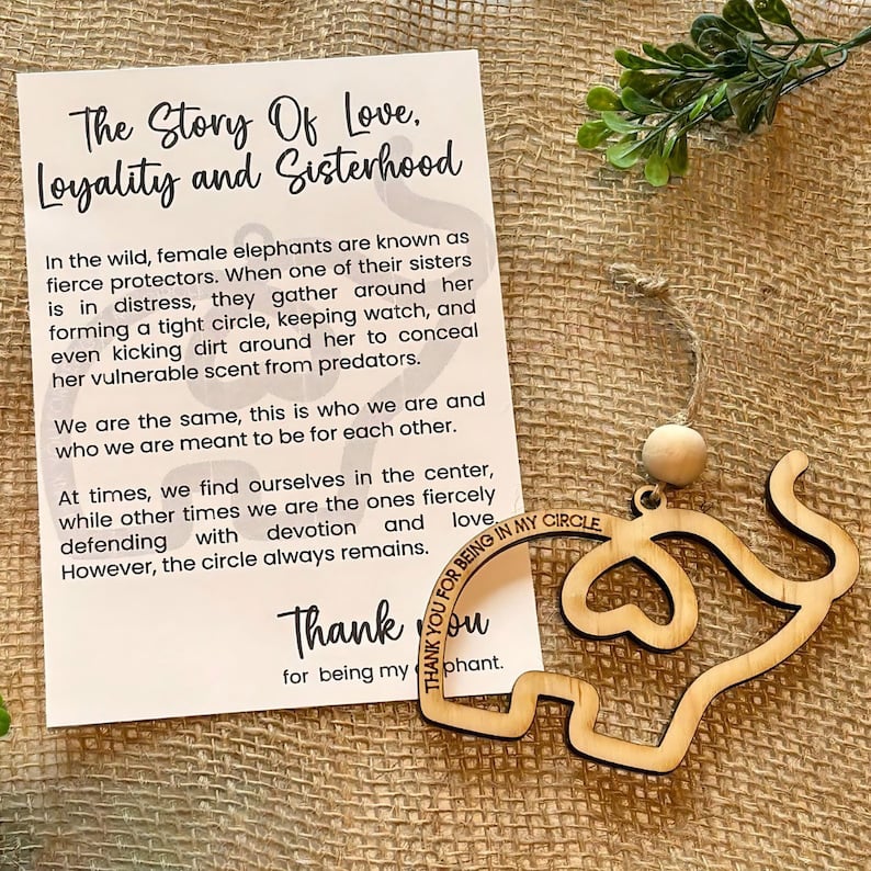 🔥LAST DAY SALE 50% OFF - 🐘Friendship gift • sisterhood elephant