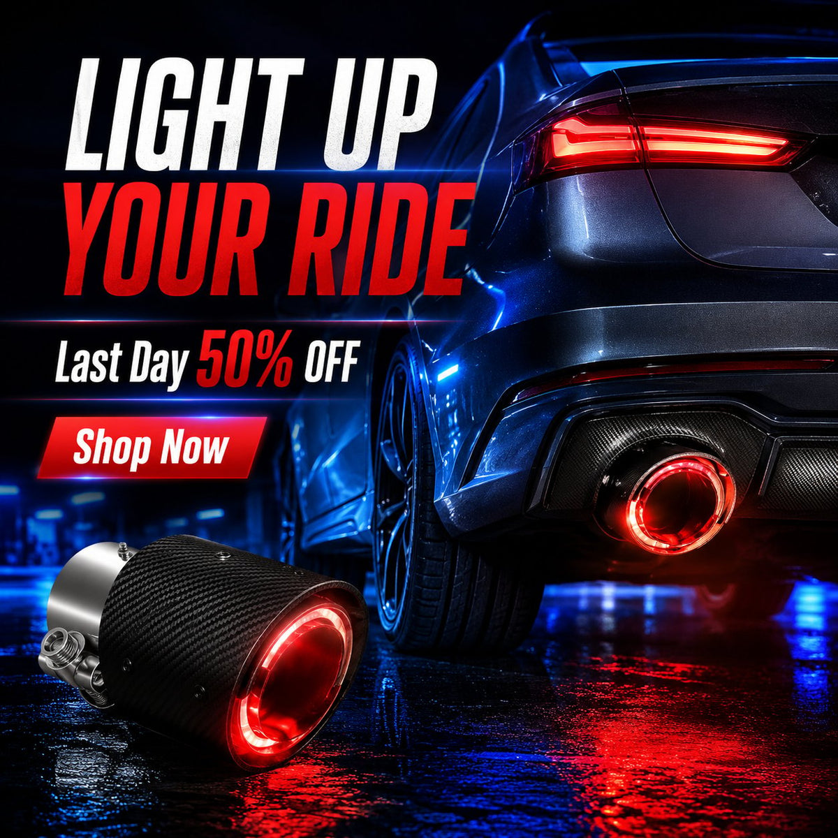 🔥 Last Day 49% OFF 🔥-fire-breathing illuminated Exhaust Pipe