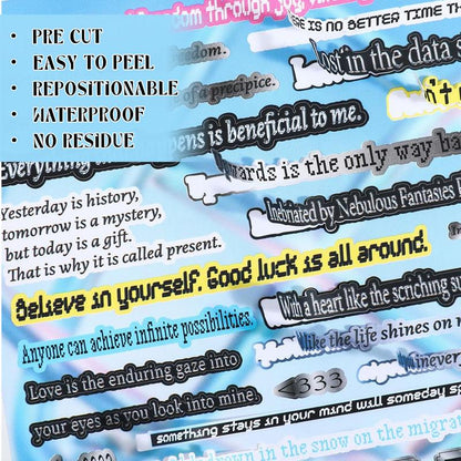 ✨ Retro & Future Sticker Book - Cyberpunk Neon × Dreamcore Fantasy 🌌💖