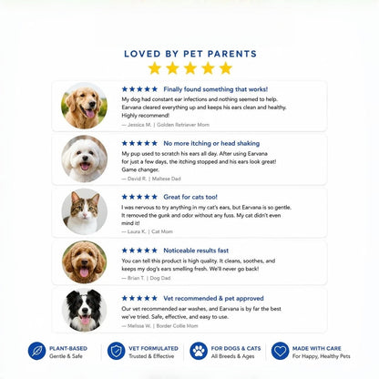Gentle Pet Ear Wash | Odor-Free Cleaning for Dogs & Cats