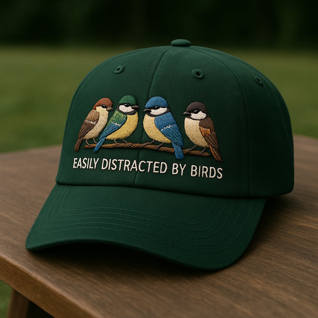 🔥Last Day 49% OFF - 🐦Easily Distracted by Birds Embroidered Hat