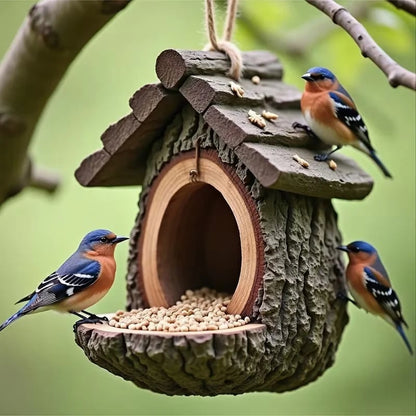 🏠Handmade Vintage Treehouse Shape Bird Feeder🪶